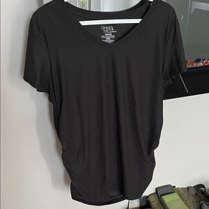 Time and Tru Women's Classic Black Maternity Tee